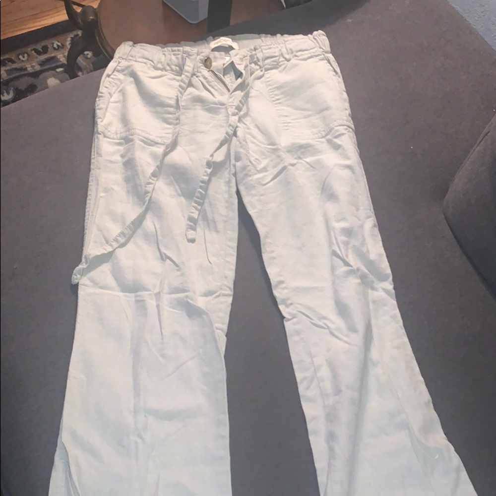 Khaki Linen Pants